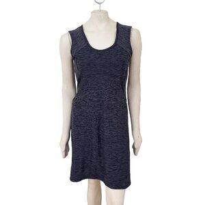 PRANA Performance Stretch Dress in Dark Gray Space Dye SZ M